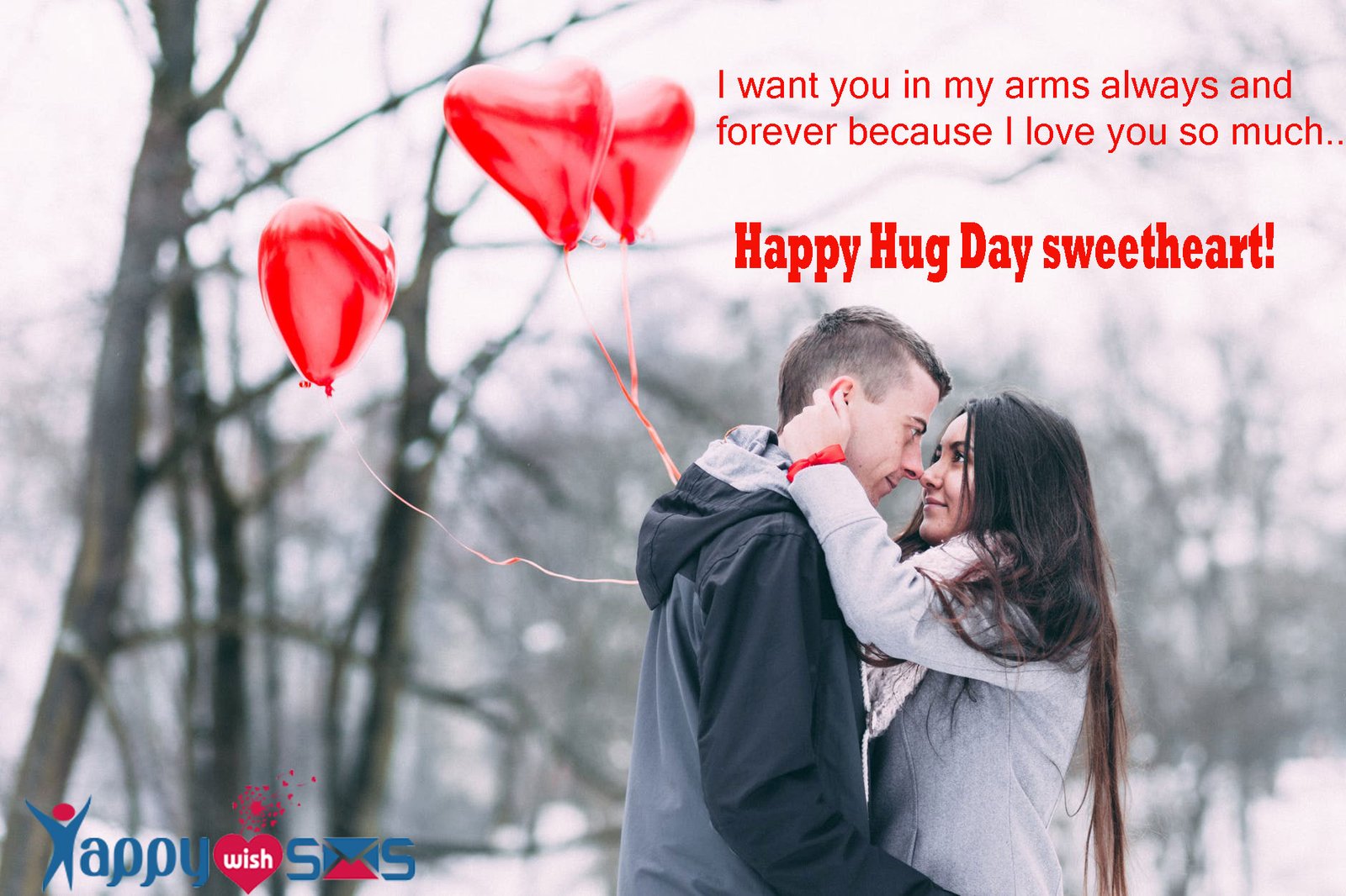 Read more about the article Hug Day message : I want you in my arms always and